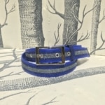 ceinture-biothane-bleu-a-paillettes-bleu-nuit-argent-fonce