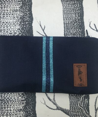 pochette de ceinture pour téléphone équitation bleu marine paillettes bleu givré bleu nuit