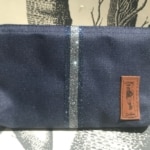 pochette de ceinture pour téléphone équitation bleu marine paillettes bleu nuit grises