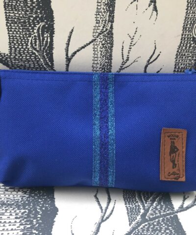pochette de ceinture pour téléphone équitation bleu vif paillettes bleu givré bleu roi
