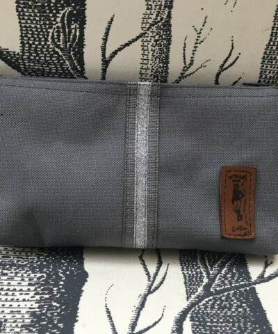 pochette de ceinture pour téléphone équitation grise paillettes swaro gris