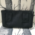 pochette de ceinture pour téléphone équitation noire paillettes noires bleu roi verso